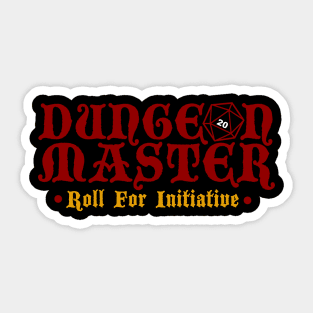 Dungeon Master - Roll for Initiative Sticker